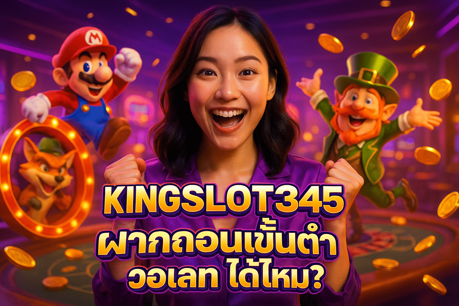 KINGSLOT345 ฝากถอนขั้นต่ำ วอเลท ได้ไหม?