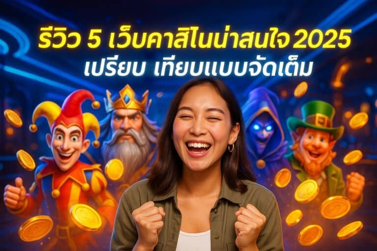 รีวิว 5 เว็บคาสิโนที่น่าสนใจ 2025 เปรียบเทียบแบบจัดเต็ม